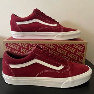 VANS Old Skool Men’s Sneakers Suede Bordeaux VN000E9TBRD Size 11 BNIB